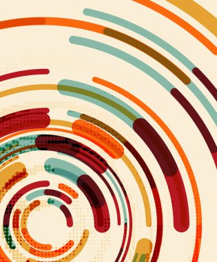 Dairesel çizgiler, daireler, geometrik arka plan