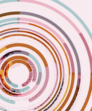 Dairesel çizgiler, daireler, geometrik arka plan