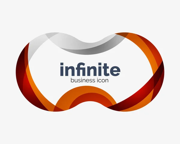 Logo infinito, icona astratta del business — Vettoriale Stock