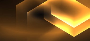 Neon renk altıgen şekiller, siyah arka planda çizgiler. Web zemin tasarımı için modern şablon. Soyut geometrik çerçeve