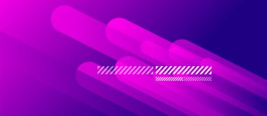 Akan neon eğimleri geometrik soyut arka plan düz çizgiler ve yuvarlak kuyruklar. Duvar kağıdı, pankart, arkaplan, kart, iniş sayfası için sıvı renk gradyan arkaplanı