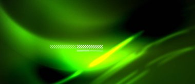 Neon soyut dalga arkaplanı. Parlak renkli parlak ışıklar ve tasarım elementleri. Fütürist ya da teknoloji tasviri, yüksek teknoloji konsepti