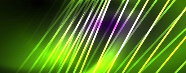 Färg ljus med linjer, yttre rymden bakgrund, ljusa strålar — Stock vektor