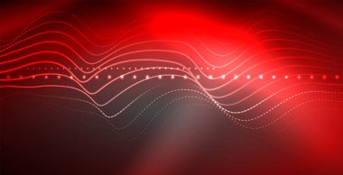 Neon çizgiler parlak parlayan arka plan