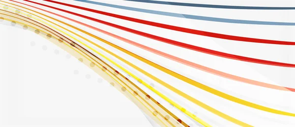 Trendi színes csíkok vonalak hullám, nagy design bármilyen célra. Vektorvonal mintája. Vektoros geometriai háttér — Stock Vector