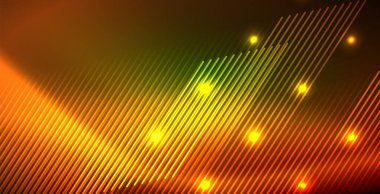 Neon parlayan dalga, sihirli enerji ve ışık arka plan