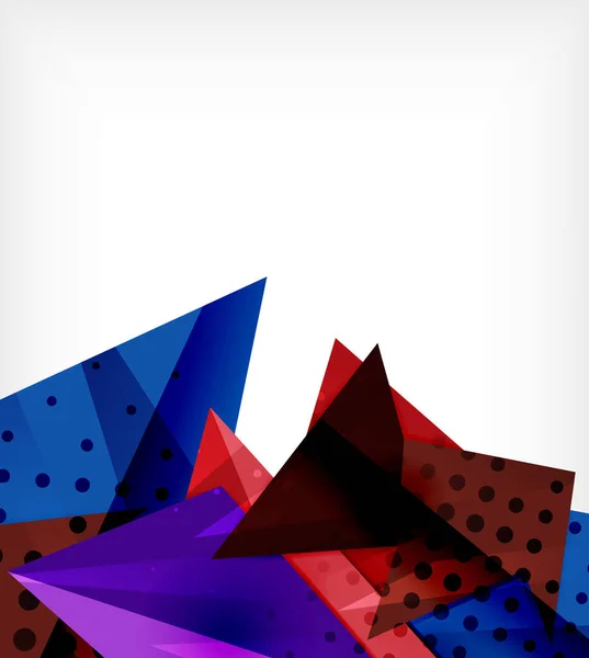 Moderne Origami-Karte. modernes Origami-Designelement. Geometrisches Farbmuster. abstrakter Low-Poly-Hintergrund. Präsentationsvorlage. — Stockvektor