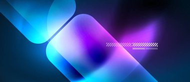 Cam neon blok ve soyut arkaplan çizgileri