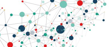 Line points connections geometric abstract background.