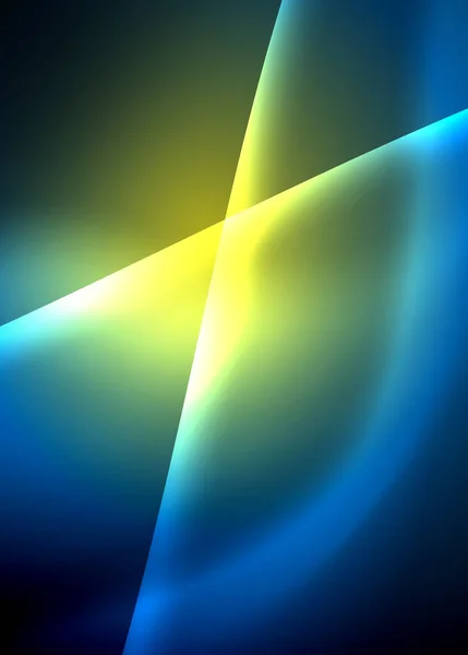 Блискучий колір яскравий неоновий абстрактний шаблон хвилі. Абстрактне яскраве світло. Неоновий світловий ефект. Космічний фон. Абстрактна форма — стоковий вектор