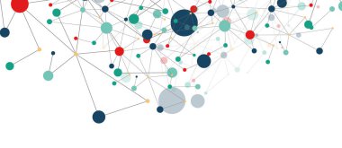 Line points connections geometric abstract background.