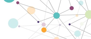 Line points connections geometric abstract background.