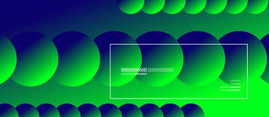 Neon renkli daireleri olan basit soyut bir arkaplan. Memphis Style Geometrik Deseni. Duvar Kağıdı, Sancak, Arkaplan, Kart, Kitap İllüstrasyonu, İniş Sayfası