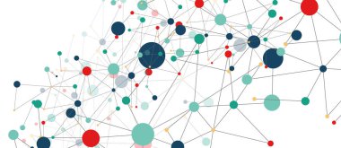 Line points connections geometric abstract background.