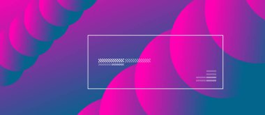 Neon renkli daireleri olan basit soyut bir arkaplan. Memphis Style Geometrik Deseni. Duvar Kağıdı, Sancak, Arkaplan, Kart, Kitap İllüstrasyonu, İniş Sayfası