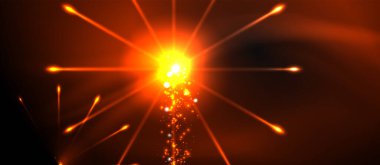 Renkli piroteknik gösterisi. Gökyüzü bulutları. Siyah arka plan. Festival kutlaması. Soyut havai fişek karanlık gökyüzü gece.