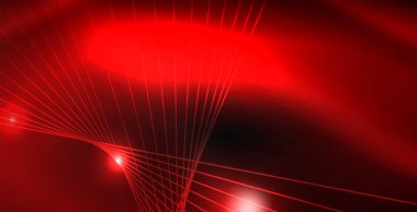 Parlak parlak parlayan Neon dalgalar