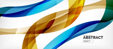 Doğrusal dalga Web şablonu. Vektör illüstrasyon parlak tasarım. Dekoratif baskı. Dekoratif zemin vektörü. Vektör iş illüstrasyon