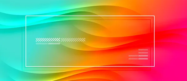 Trendy simple fluid color gradient abstract background with dynamic wave shadow line effect. Vector Illustration For Wallpaper, Banner, Background, Card, Book Illustration, landing page — Stock Vector