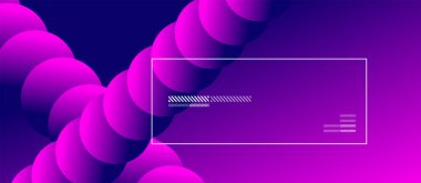 Neon renkli daireleri olan basit soyut bir arkaplan. Memphis Style Geometrik Deseni. Duvar Kağıdı, Sancak, Arkaplan, Kart, Kitap İllüstrasyonu, İniş Sayfası