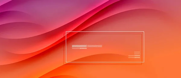 Trendy einfache flüssige Farbverlauf abstrakten Hintergrund mit dynamischer Welle Schatten Linie Effekt. Vektor-Illustration für Tapete, Banner, Hintergrund, Karte, Buchillustration, Landing Page — Stockvektor