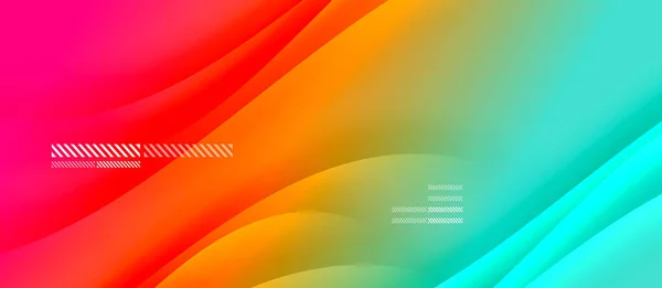 Trendy jednoduchý fluidní barevný gradient abstraktní pozadí s dynamickým efektem stínové linie vln. Vektorové ilustrace pro tapetu, nápis, pozadí, karta, ilustrace knihy, úvodní strana — Stockový vektor