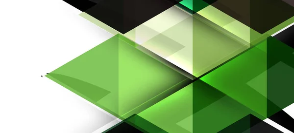 Kleurrijke herhalende driehoeken moderne geometrische in eigentijdse stijl op witte achtergrond. Abstracte geometrische vorm. Moderne stijlvolle textuur — Stockvector