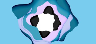Soyut Web tasarımı için soyut dalgalar kesti. Renk geometrik deseni. Vektör soyut geometrik dinamik desen çerçevesi
