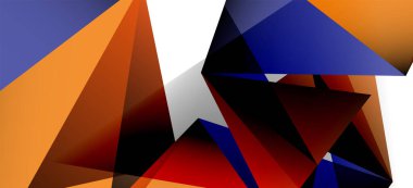 Işık arka planda trendy tarzında üçgen geometrik arka plan. Retro vektör illüstrasyon. Renkli parlak. Trendy modern tarzı. Vektör iş illüstrasyon.