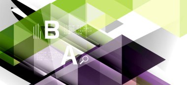 Soyut üçgen desen, renkli zemin. Sunum şablonu. Modern dokulu şekil. Trendy modern tarzı