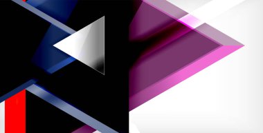 Dinamik üçgen kompozisyon soyut arka plan