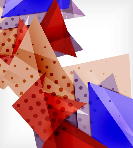 Tarjeta de origami moderna. Elemento de diseño de origami moderno. Patrón geométrico de color. Fondo bajo en polietileno abstracto. Plantilla presentación . — Archivo Imágenes Vectoriales