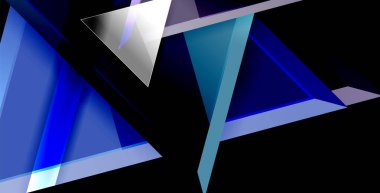 Parlak parlak üçgenler arka plan