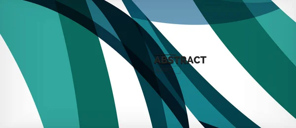Líneas de onda coloridas fondo abstracto, línea de color para presentación de negocios o techno — Vector de stock