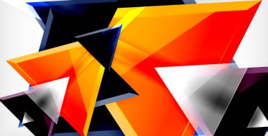 Dinamik üçgen kompozisyon soyut arka plan