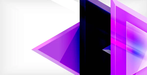 Dynamisches Dreieck Komposition abstrakter Hintergrund — Stockvektor