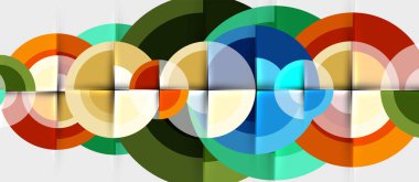 Geometrik tasarım arka plan - daireler