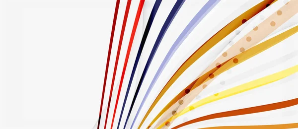 Les lignes de rayures de couleur tendance ondulent, un grand design pour tous les usages. Modèle de ligne vectorielle. Fond géométrique vectoriel — Image vectorielle