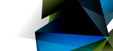 Vintage soyut üçgen mozaik kompozisyon VECTON beyaz arka plan ile şablon. Basit tasarım arka plan. Modern düz tasarım. Güzel vektör deseni.