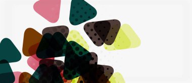 Vektör üçgen geometrik soyut kompozisyon arka plan. Retro vektör illüstrasyon. Süs illüstrasyon