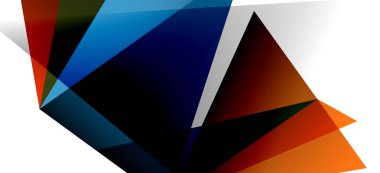 Vintage soyut üçgen mozaik kompozisyon VECTON beyaz arka plan ile şablon. Basit tasarım arka plan. Modern düz tasarım. Güzel vektör deseni.