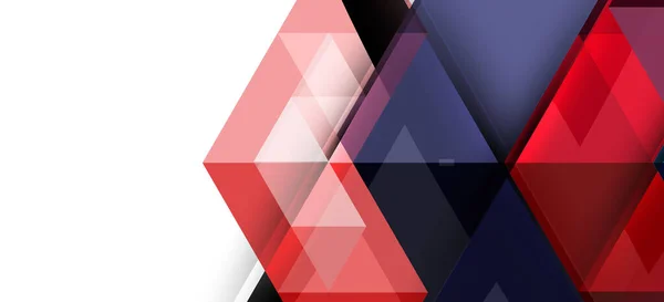 Triangles répétitifs colorés géométrique moderne dans un style contemporain sur fond blanc. Forme géométrique abstraite. Texture moderne élégante — Image vectorielle