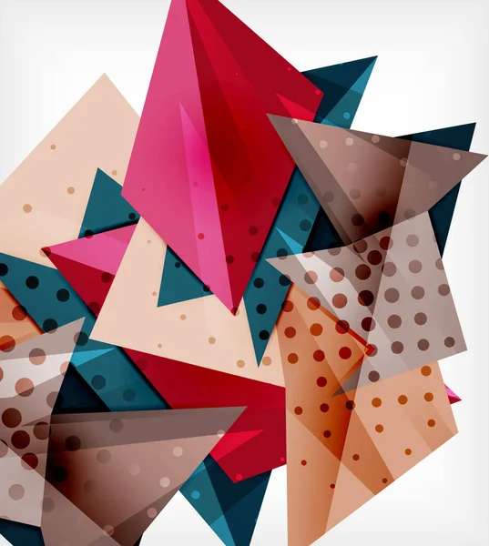 Cartão de origami moderno. Elemento de design origami moderno. Padrão geométrico de cor. Fundo abstrato de baixo poli. Modelo de apresentação . — Vetor de Stock