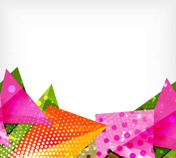 Современная оригами-карта. Элемент современного дизайна оригами. Цветной геометрический узор. Абстрактный низкополимерный фон. Шаблон презентации . — стоковый вектор