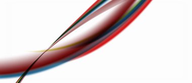 Trendy soyut dalga bulanıklık deseni, duvar kağıdı tasarımı için beyaz arka plan üzerinde çok renkli çizgiler. Renkli arka plan vektörü. Yaratıcı vektör elemanı.