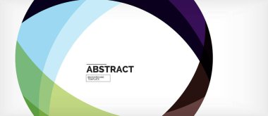 Renkli dalga hatları soyut arka plan, iş veya techno sunumu için renk çizgisi