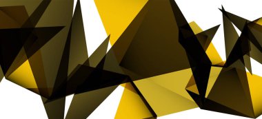 Vintage soyut üçgen mozaik kompozisyon VECTON beyaz arka plan ile şablon. Basit tasarım arka plan. Modern düz tasarım. Güzel vektör deseni.