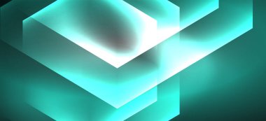 Neon renk altıgen şekiller, siyah arka planda çizgiler. Web zemin tasarımı için modern şablon. Soyut geometrik çerçeve