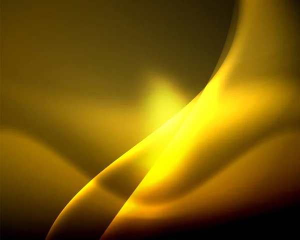 Plantilla de onda abstracta de neón brillante color brillante. Luz brillante abstracta. Efecto luminoso de neón. Fondo espacial. Forma abstracta — Archivo Imágenes Vectoriales