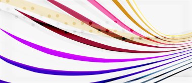 Trendy renk çizgili çizgiler dalga, herhangi bir amaç için büyük tasarım. Vektör çizgi deseni. Vektör geometrik arka plan